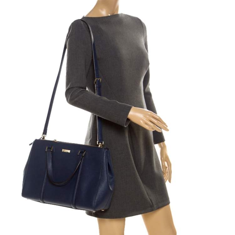 Kate Spade Navy Blue Leather Mulberry Street Leighann Tote Kate Spade | TLC