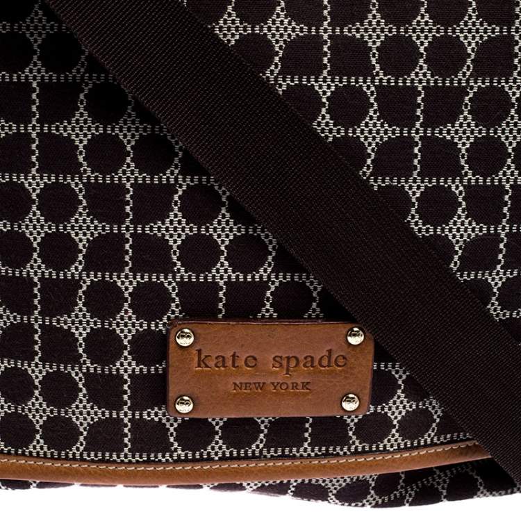 Pre Owned Kate Spade Black Signature Noel Messenger Bag