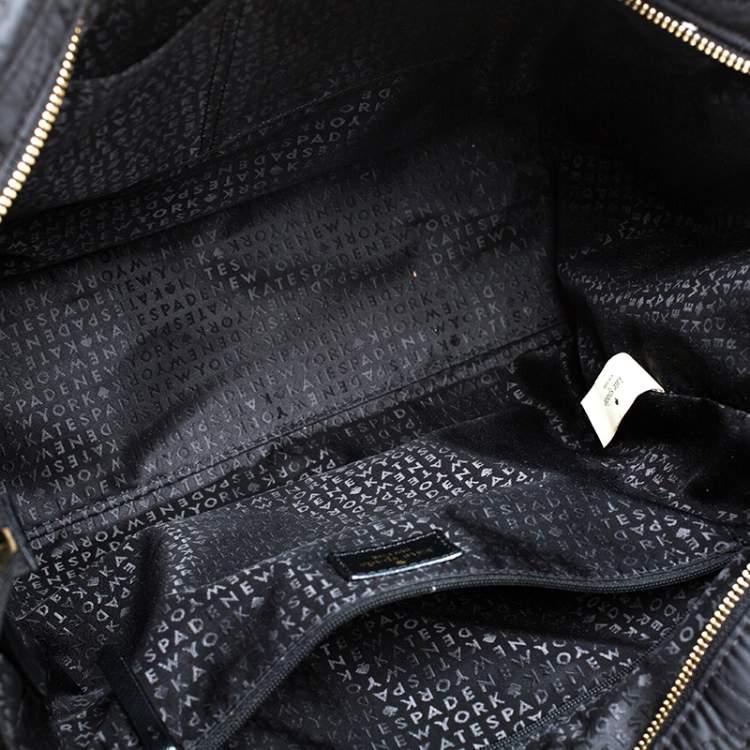 Pre Owned Kate Spade Black Quilted Nylon New Lightweight Tote 