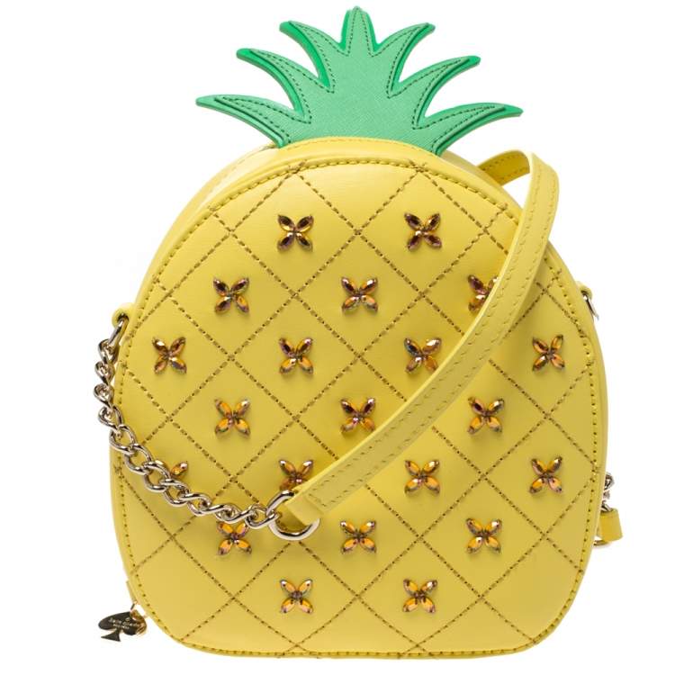 kate spade new york By The Pool 3d Pineapple Bag Clutch - Wood for sale  online | eBay