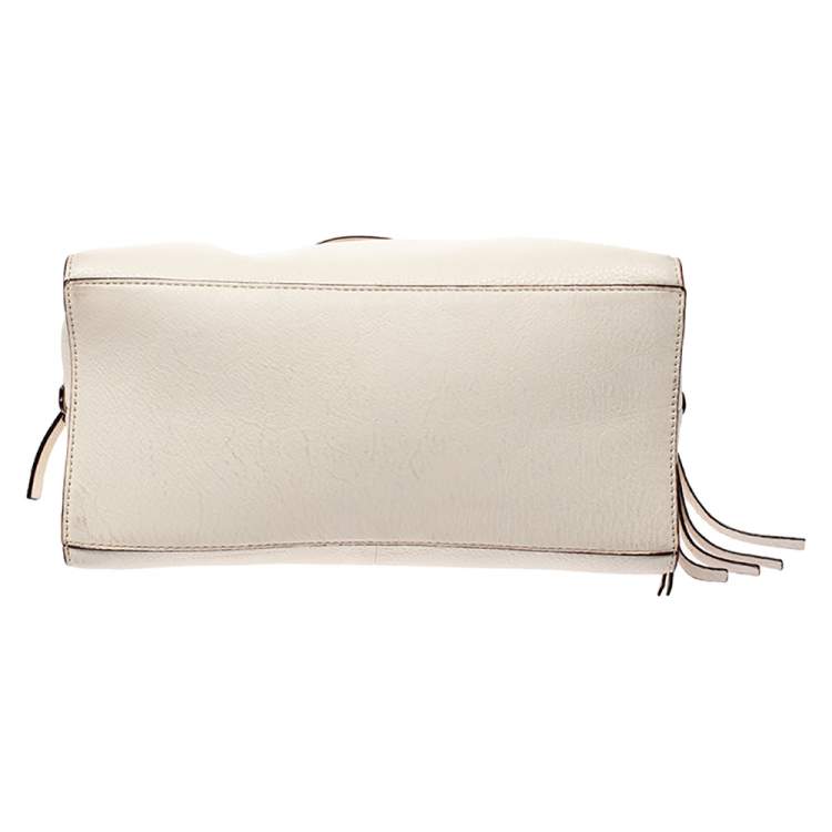 Pre Owned Kate Spade Cream Leather Satchel