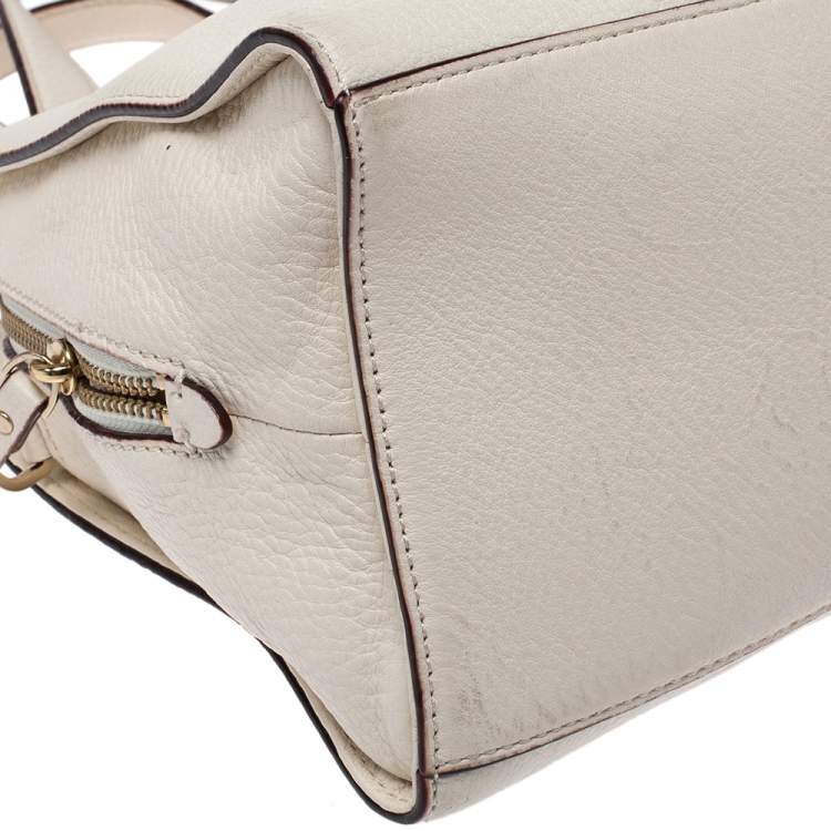 Pre Owned Kate Spade Cream Leather Satchel
