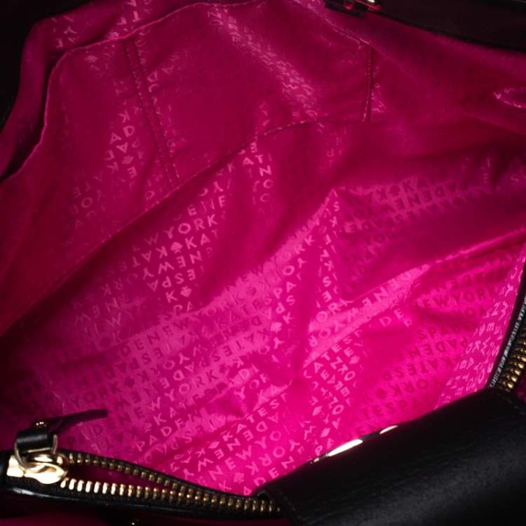Pre Owned Kate Spade Black Quilted Leather Astor Court Elena Tote