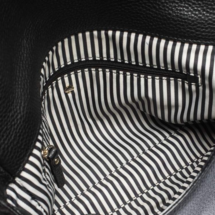 Pre Owned Kate Spade Black Leather Polly Shoulder Bag