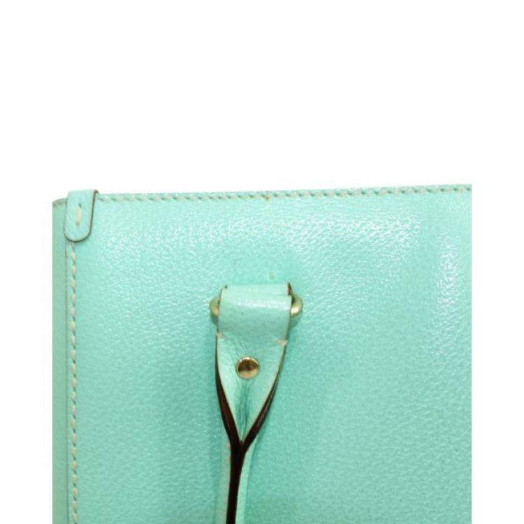 Pre Owned Kate Spade Blue Leather Wellesley Quinn  Totes