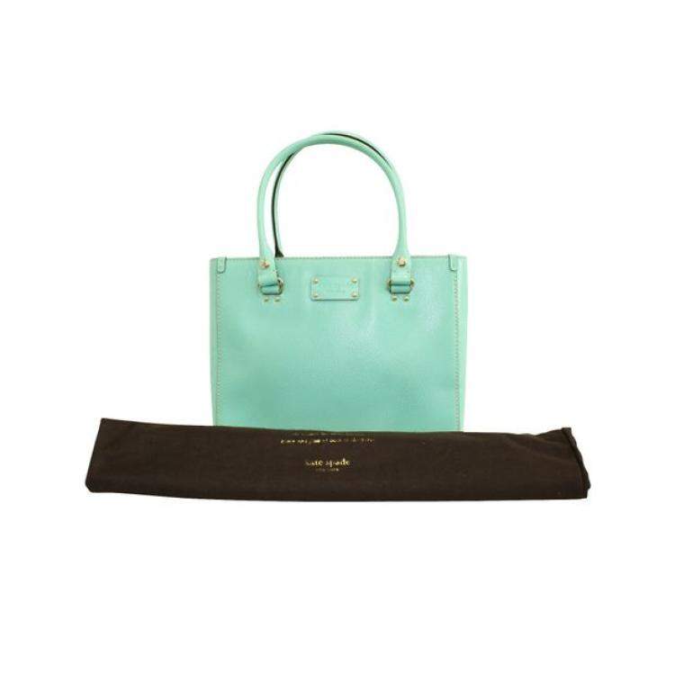 Pre Owned Kate Spade Blue Leather Wellesley Quinn  Totes