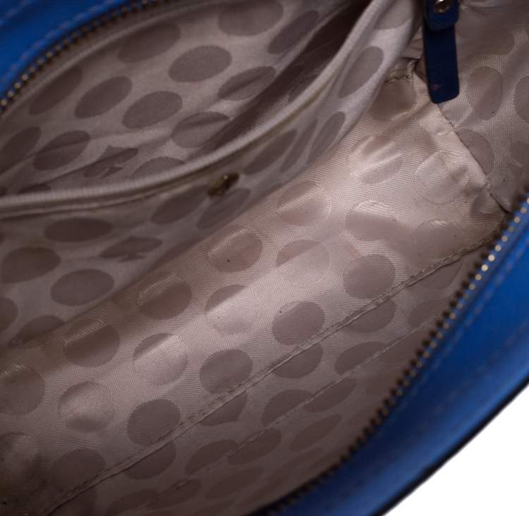 Pre Owned Kate Spade Blue Leather Cedar Street Crossbody Bag