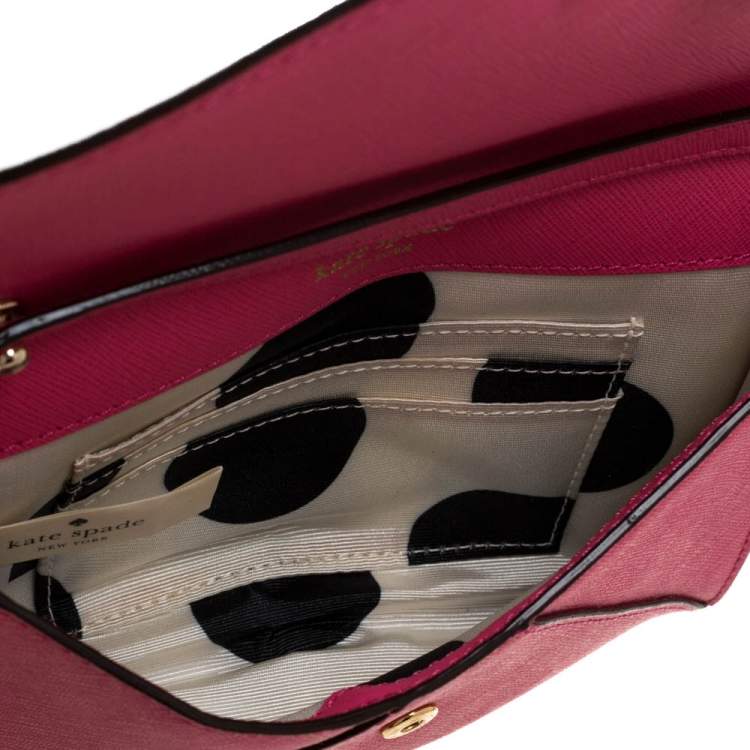 مملوكة مسبقًا Kate Spade Pink Leather Envelope Flap Shoulder Bag