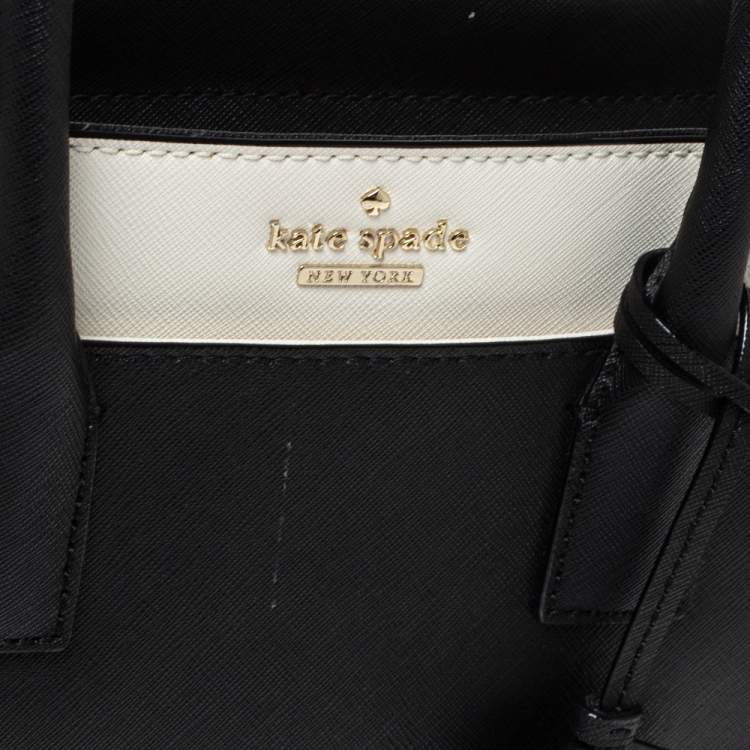 مملوكة مسبقًا Kate Spade Black/White Leather Cameron Street Candace Tote