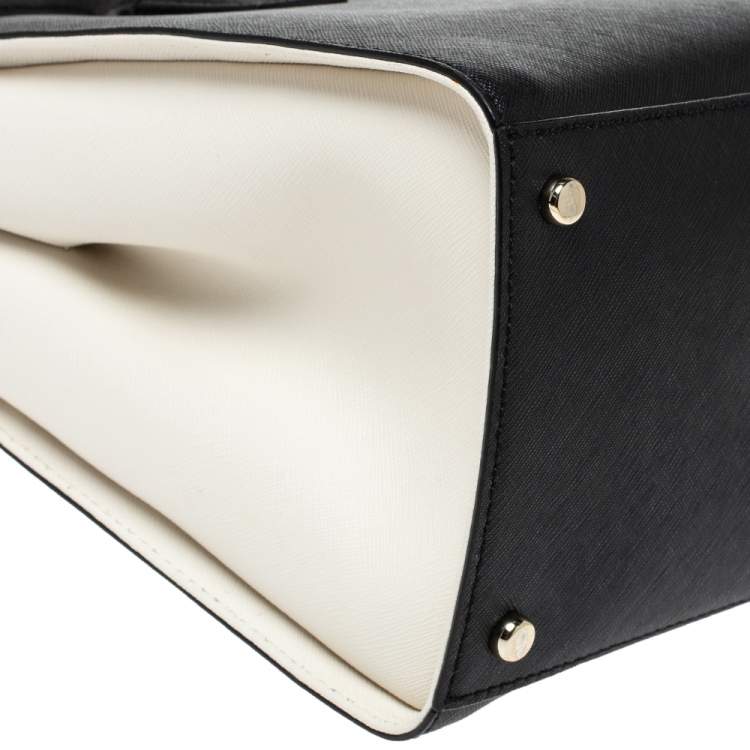 مملوكة مسبقًا Kate Spade Black/White Leather Cameron Street Candace Tote