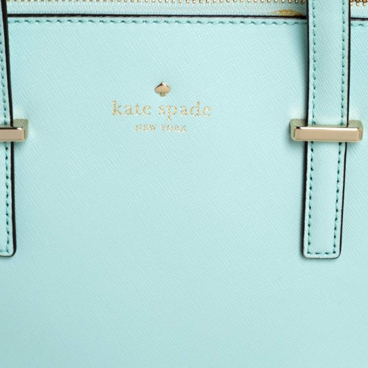 Pre Owned Kate Spade Mint Green Leather Cedar Street Maise Satchel