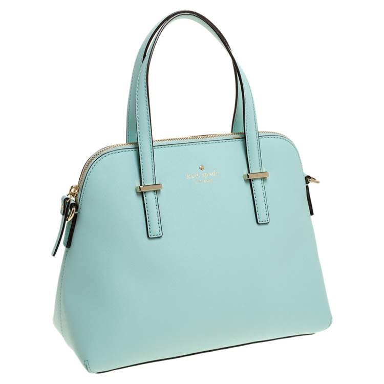 Pre Owned Kate Spade Mint Green Leather Cedar Street Maise Satchel