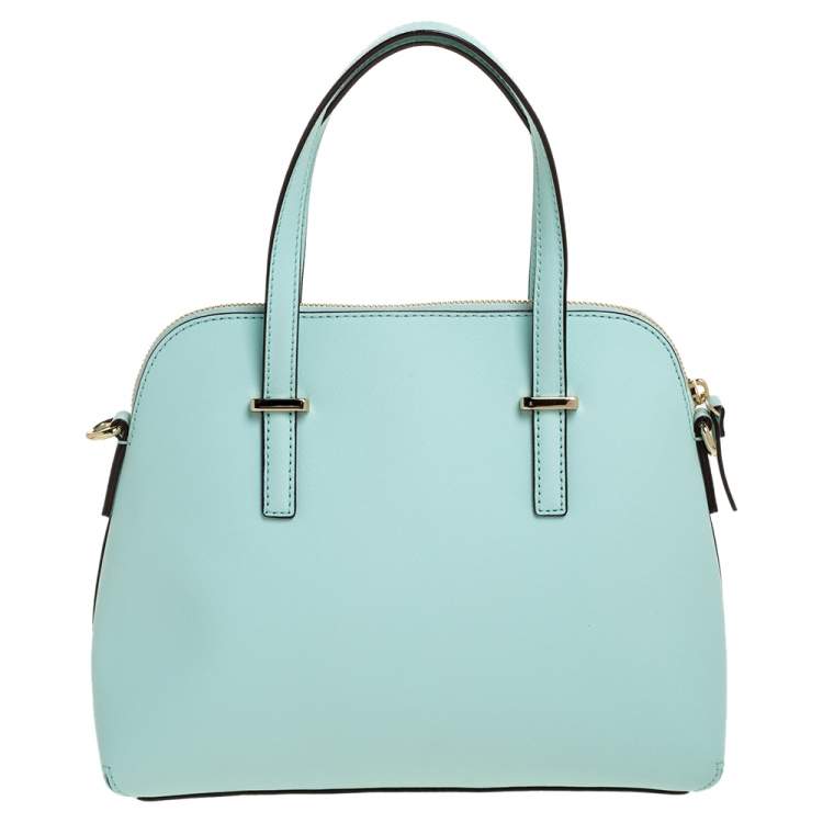 Pre Owned Kate Spade Mint Green Leather Cedar Street Maise Satchel