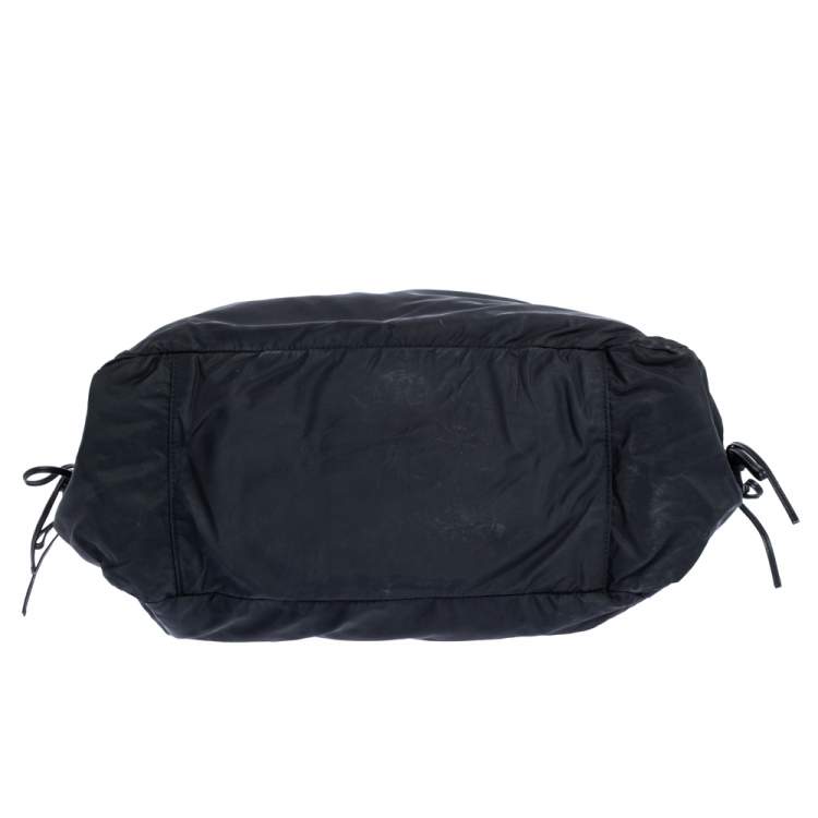 Pre Owned Kate Spade Black Nylon and Leather Stevie Diaper Bag