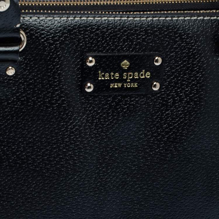 مملوكة مسبقًا Kate Spade Black Leather Double Zip Tote