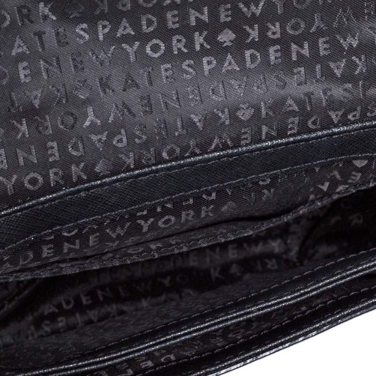 Pre Owned Kate Spade Black Leather Nadine Crossbody Bag