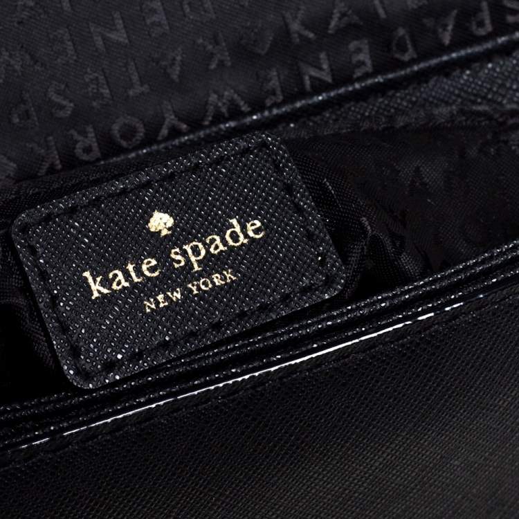Pre Owned Kate Spade Black Leather Nadine Crossbody Bag