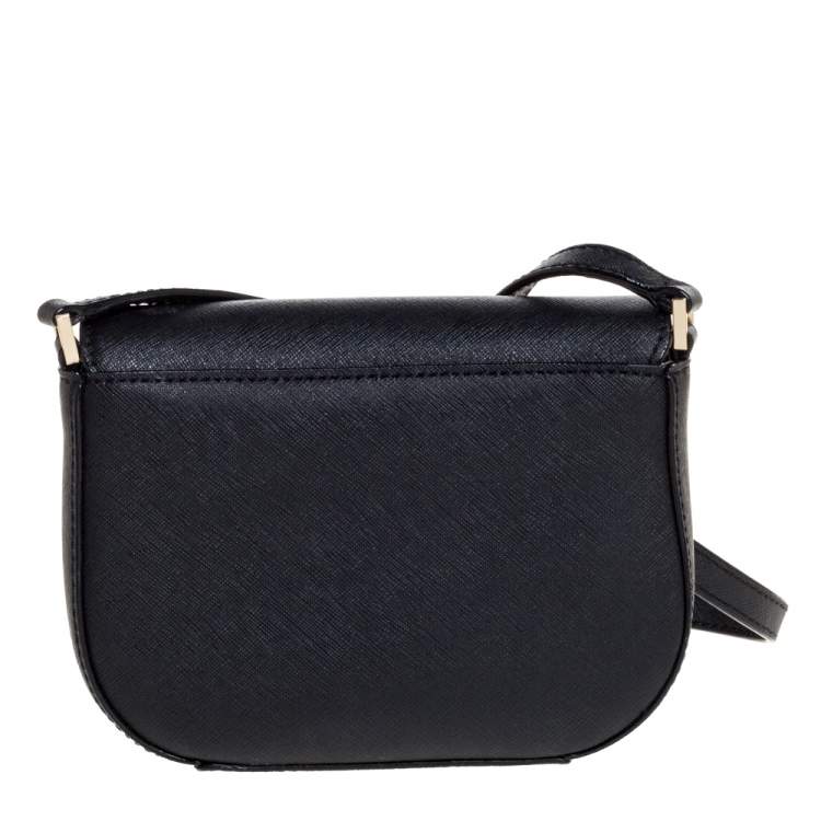 Pre Owned Kate Spade Black Leather Nadine Crossbody Bag