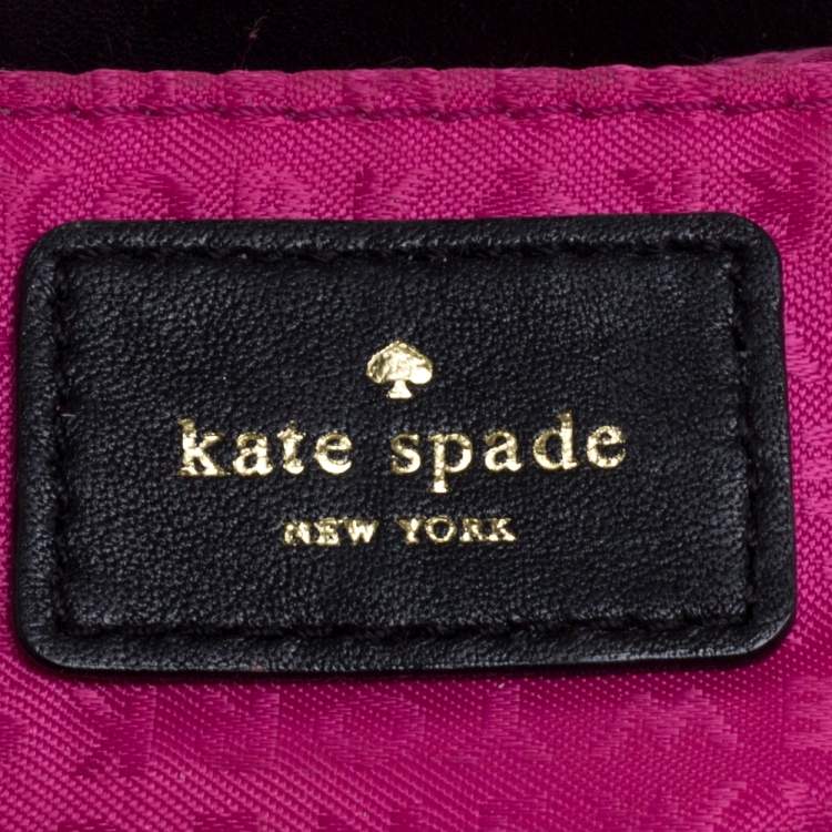 Pre Owned Kate Spade Black Leather Astor Court Naomi Crossbody Bag