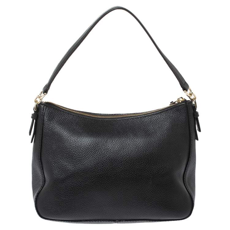 Pre Owned Kate Spade Black Leather Flap Shoulder Bag