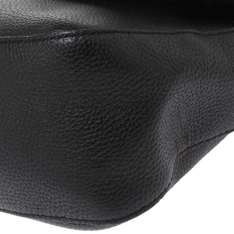 Pre Owned Kate Spade Black Leather Flap Shoulder Bag