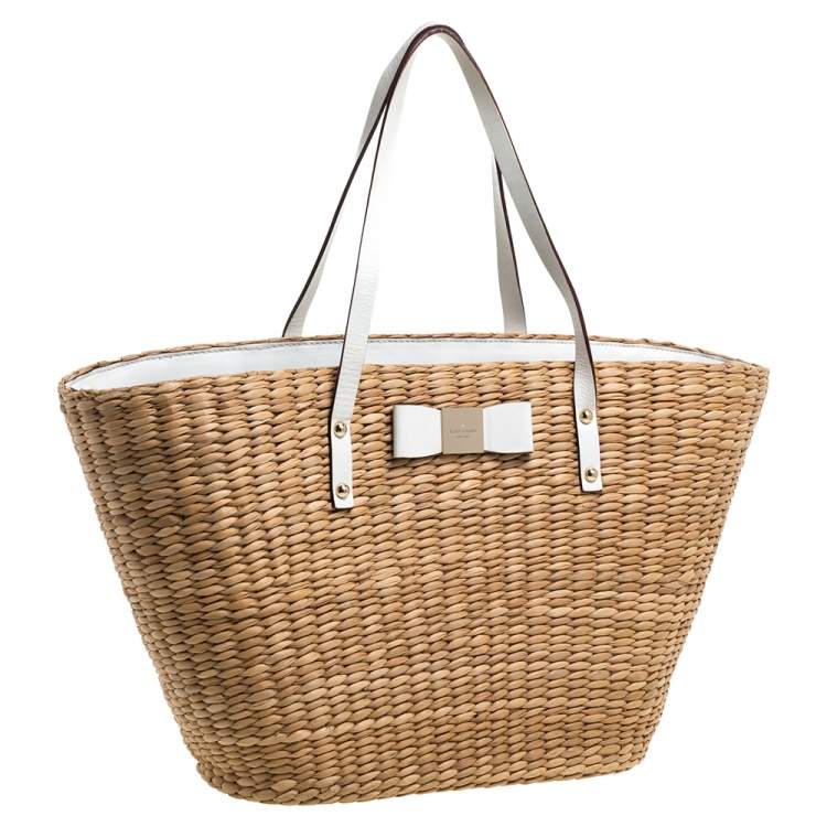 kate spade woven tote