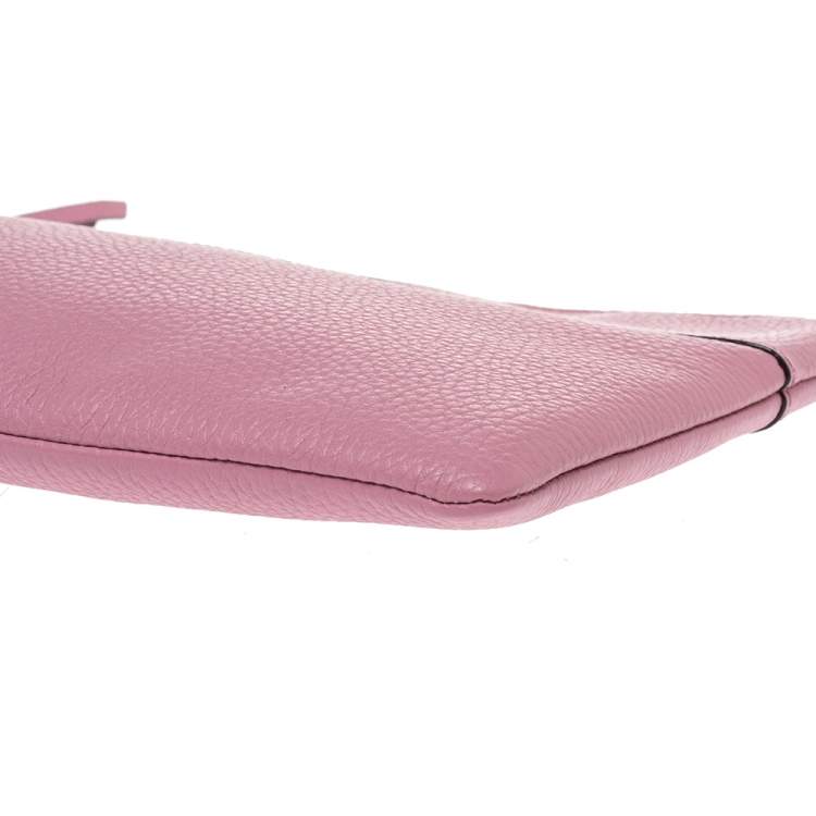 Pre Owned Kate Spade Lilac Grained Leather Mila Clutch