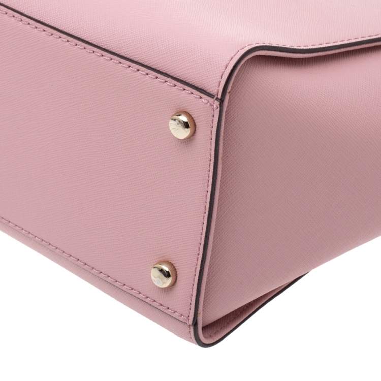 Pre Owned Kate Spade Powder Pink Leather Cameron Tote