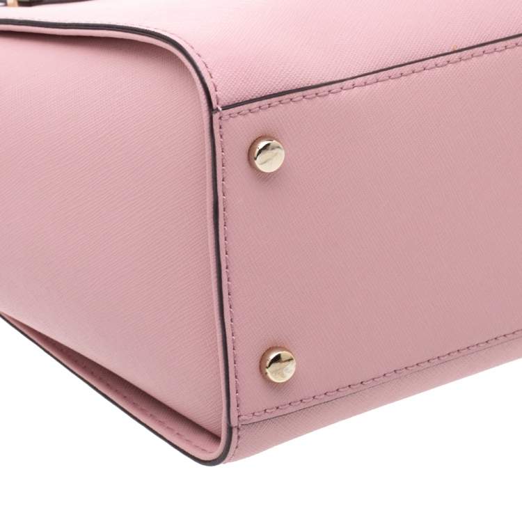 Pre Owned Kate Spade Powder Pink Leather Cameron Tote