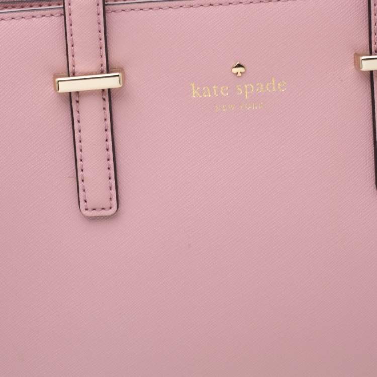 Pre Owned Kate Spade Powder Pink Leather Cameron Tote