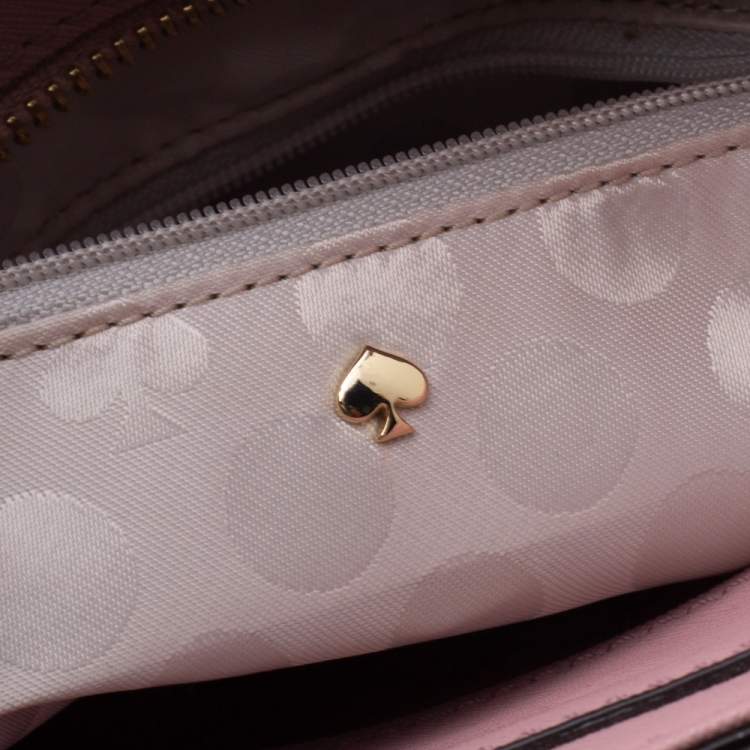 Pre Owned Kate Spade Powder Pink Leather Cameron Tote