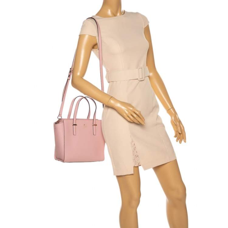 Pre Owned Kate Spade Powder Pink Leather Cameron Tote