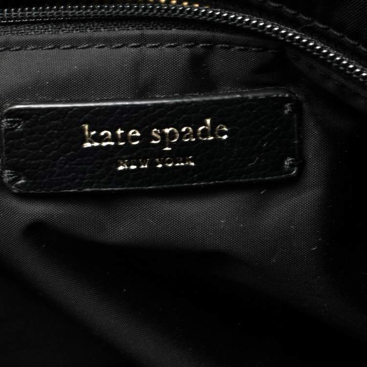 Pre Owned Kate Spade Black Nylon and Leather Dawn Baby Diaper Bag