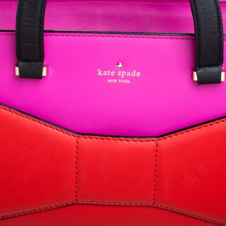 Pre Owned Kate Spade Multicolor Leather 2 Park Avenue Beau Tote