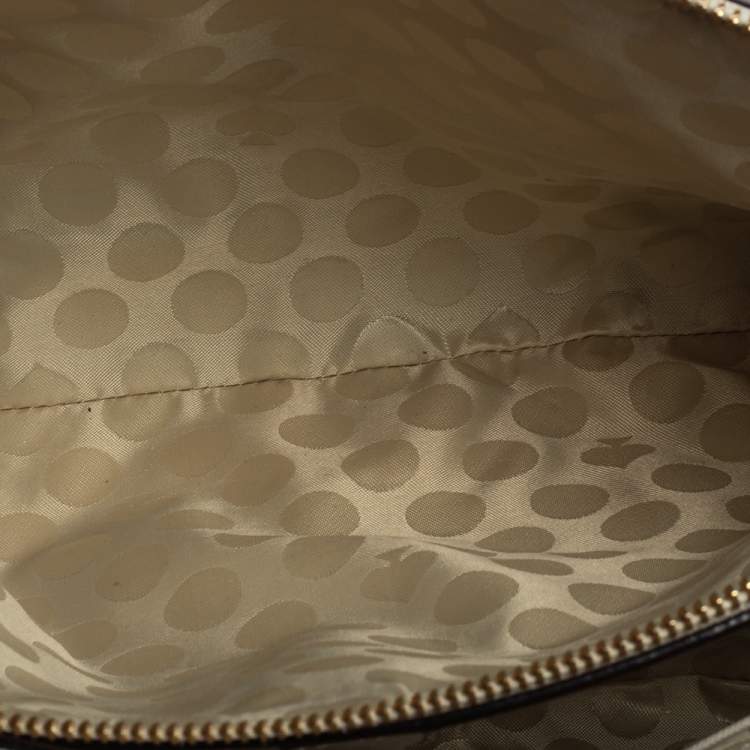 Pre Owned Kate Spade Beige Leather Cedar Street Maise Satchel