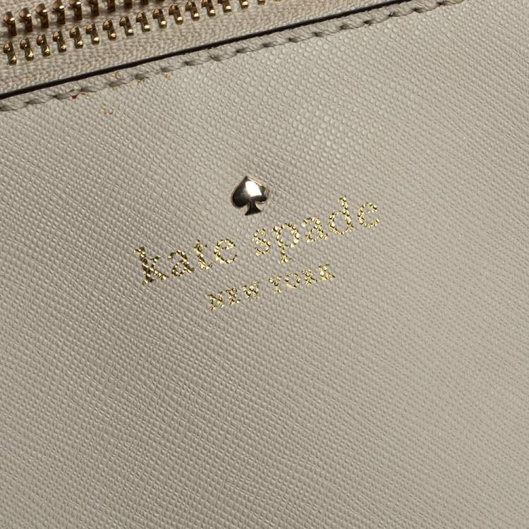 Pre Owned Kate Spade Beige Leather Cedar Street Maise Satchel