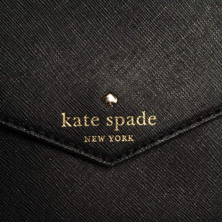 Pre Owned Kate Spade Black Leather Cedar Street Monday Crossbody Bag