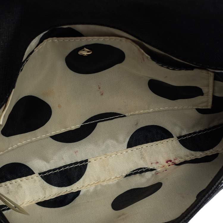Pre Owned Kate Spade Black Leather Cedar Street Monday Crossbody Bag