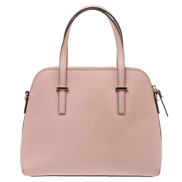 Pre Owned Kate Spade Blush Pink Leather Cedar Street Maise Satchel