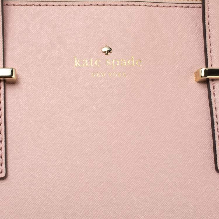 Pre Owned Kate Spade Blush Pink Leather Cedar Street Maise Satchel
