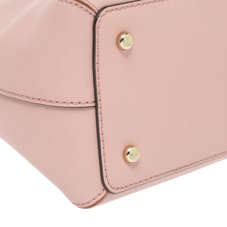 Pre Owned Kate Spade Blush Pink Leather Cedar Street Maise Satchel