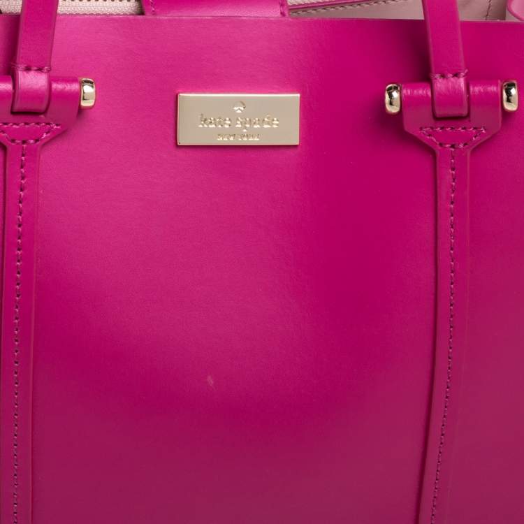 Pre Owned Kate Spade Pink Leather Open Tote