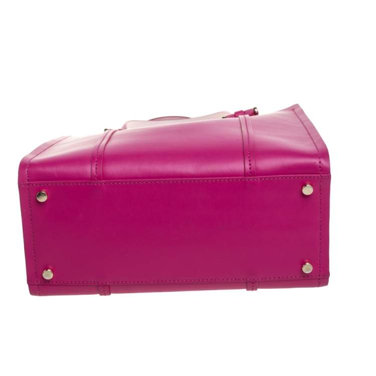 Pre Owned Kate Spade Pink Leather Open Tote