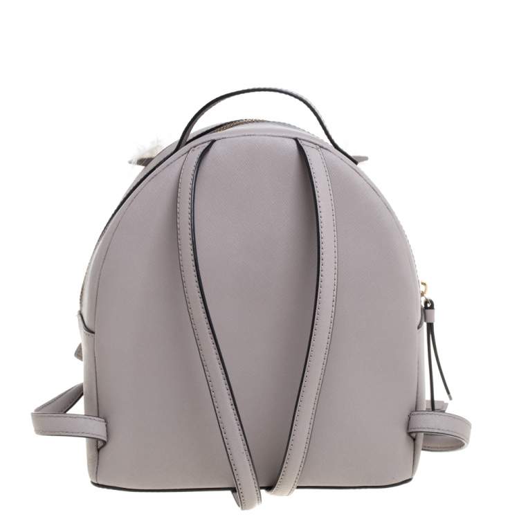 Pre Owned Kate Spade Taupe Leather Owl Backpack