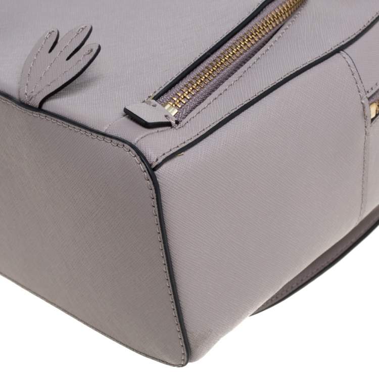 Pre Owned Kate Spade Taupe Leather Owl Backpack