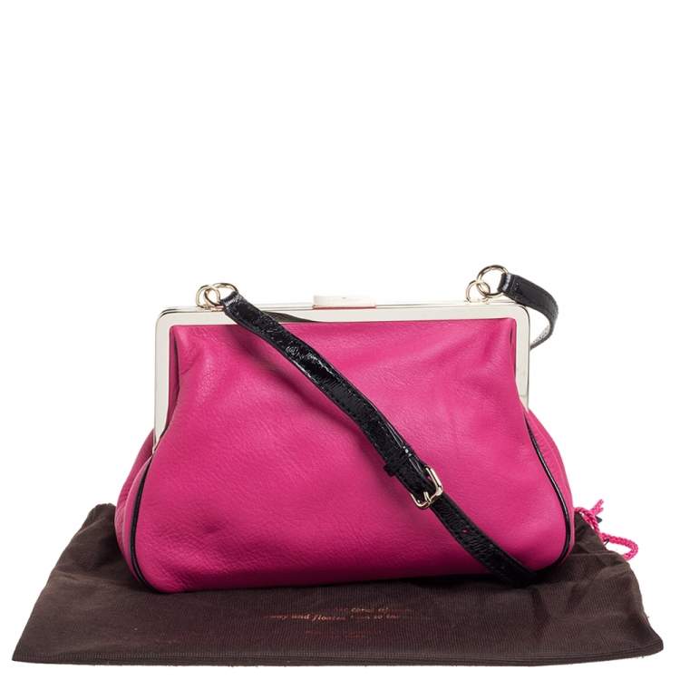 Pre Owned Kate Spade Pink Leather Parker Place Claribel Shoulder Bag