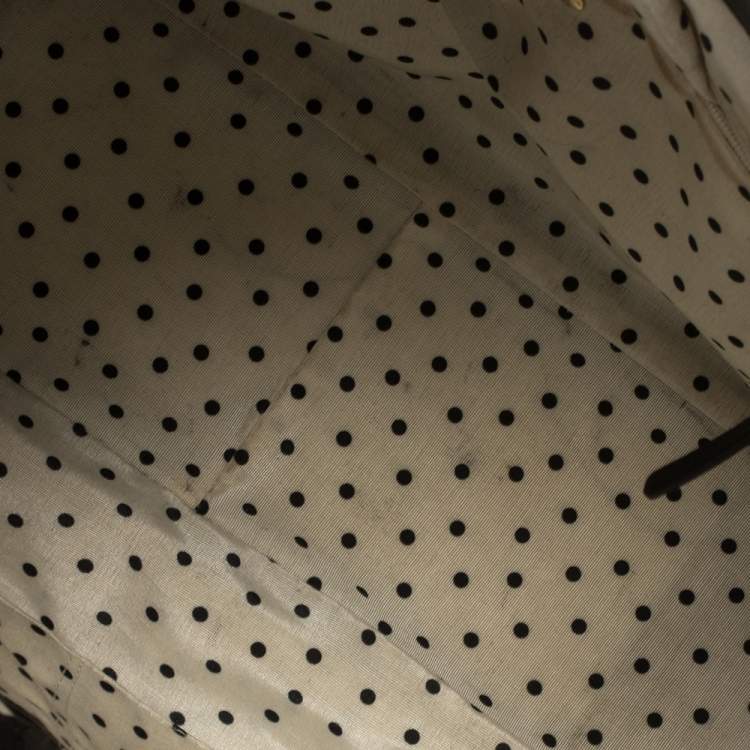 Pre Owned Kate Spade Black Leather Bow Tote