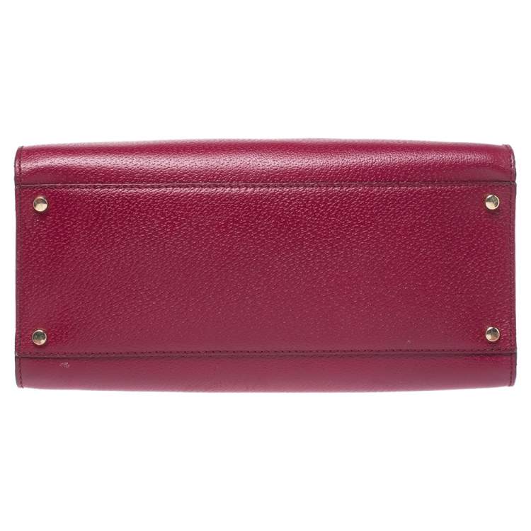 Pre Owned Kate Spade Magenta Leather Wellesley Durham Tote