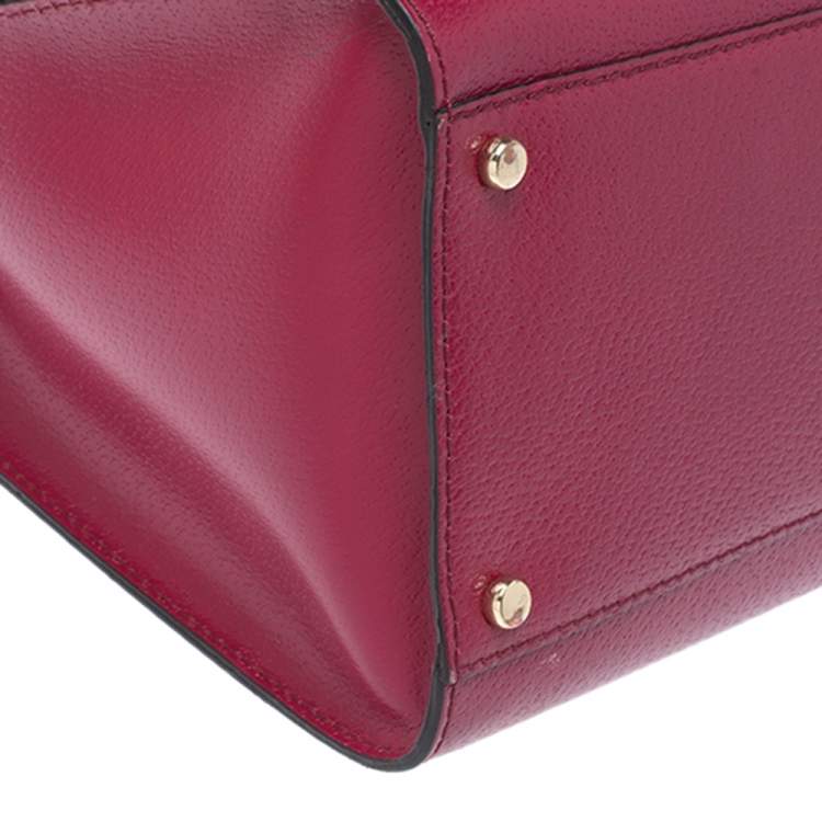 Pre Owned Kate Spade Magenta Leather Wellesley Durham Tote