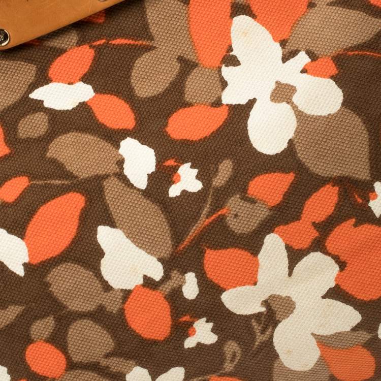 Pre Owned Kate Spade Multicolor Floral Canvas Ring Handle Tote